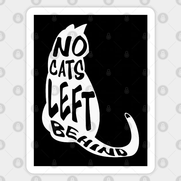 No cats left behind Magnet by beangrphx